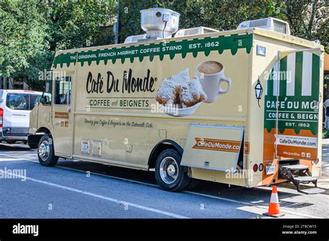 New Orleans La Usa November Cafe Du Monde Food Truck Auf