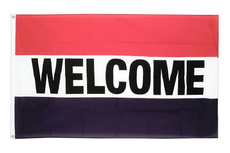 Welcome 3x5 Ft Flag MaxFlags Royal Flags