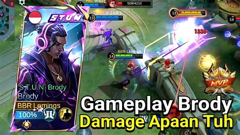 Gameplay Brody Build Tersakit Brody Di Meta Sekarang Solo Rank Best