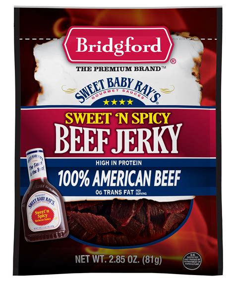 Bridgford Sweet Baby Ray S Sweet N Spicy Beef Jerky Shop Jerky At H E B