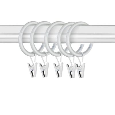 Steel White Curtain Rings at Lowes.com