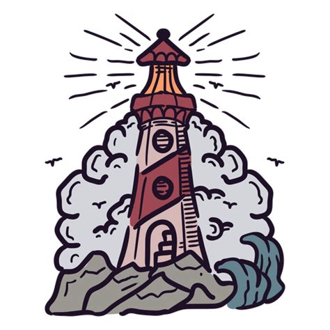 Design Png E Svg De Ilustra O Da Luz Do Farol Para Camisetas