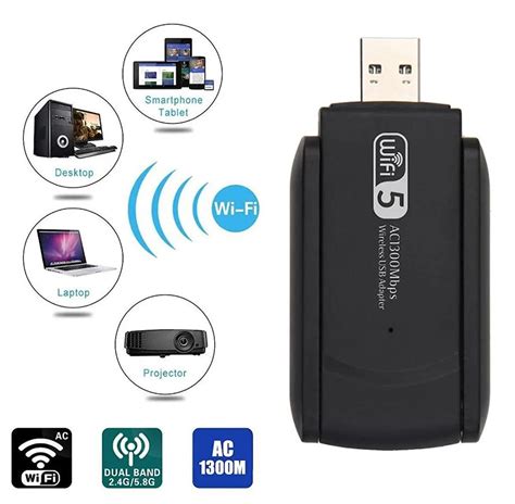 Kablosuz Wifi Usb Adapt R Mbps Dual Band G Ghz Kablosuz