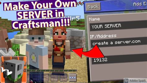 How To Make Your Own MULTIPLAYER SERVER In Craftsman Building Craft