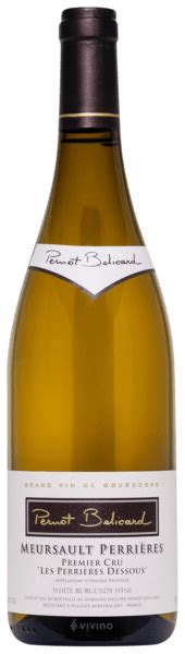 Domaine Philippe Pernot Belicard Les Perrieres Dessous Meursault