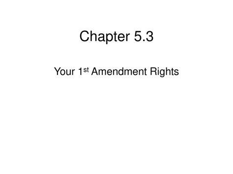 Your 1st Amendment Rights Ppt Download