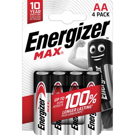 Energizer Pilhas Alcalinas Max Aa Lr Embalagem Unidades