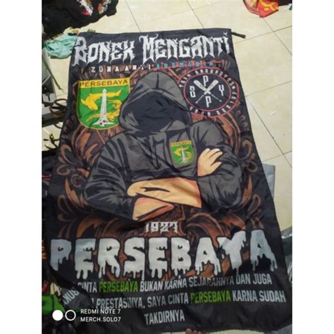 Jual Bendera Bonek Besar Umbul Umbul Giant Flag Full Printing Persebaya