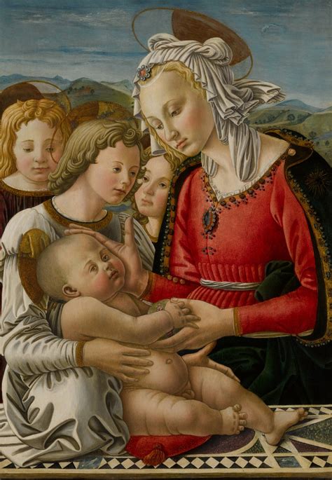 The Madonna And Child With Three Angels The Benson Madonna Master