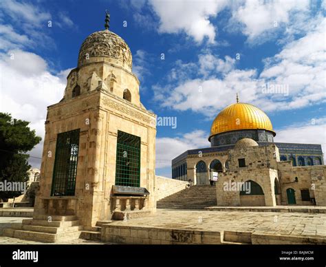 Israel Jerusalem Temple Mount Dome of the Rock mosque Stock Photo - Alamy