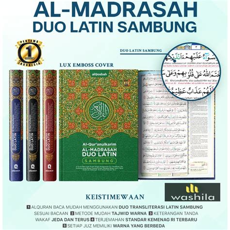 Jual Al Quran Duo Latin Sambung A Ukuran Besar Al Qosbah Al Madrasah