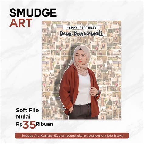 Jual Softfile Foto Kolase Smudge Painting Digital Art Vector Art