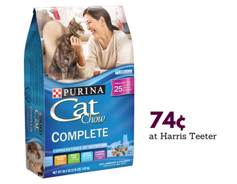 Purina Cat Chow, 74¢ at Harris Teeter :: Southern Savers