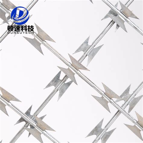 Spiral Razor Barbed Wire 450mm Coil Diameter Concertina Razor Barbed Wire Fence Razor Barbed