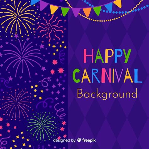 Free Vector Happy Carnival Background