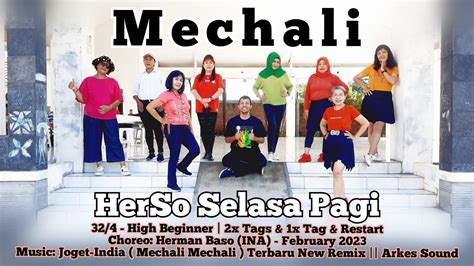 Mechali Line Dance High Beginner Choreo By Herman Baso INA Demo