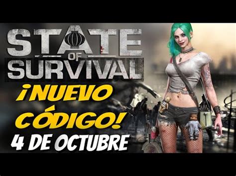 Códigos de State of Survival NUEVO CÓDIGO 4 DE OCTUBRE YouTube