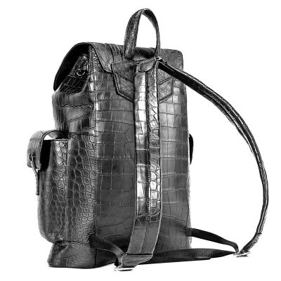 Handcrafted Alligator Skin Backpack Shoulder Bag Travel Bag