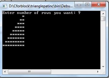 C program to Floyd's triangle star pattern - Codeforcoding