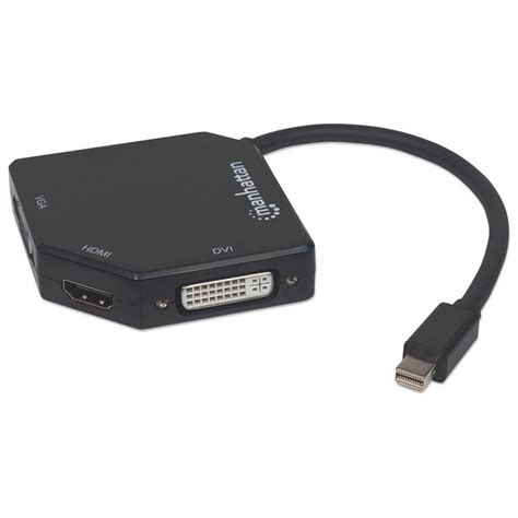 Adapter Manhattan Av W Mini Displayport Na Vga Dvi Hdmi P K