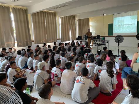 Sargento Da Cipm Realiza Palestra Para Alunos De Indian Polis