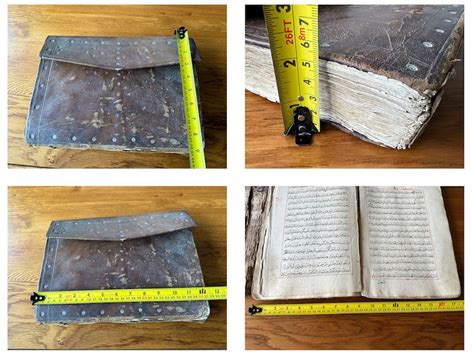 Antique Quran Vintage Quran 204 Years Old, Handwritten Manuscript - Etsy