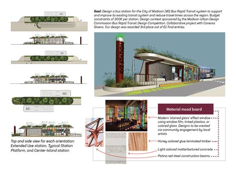 City Of Madison Bus Rapid Transit Station Design Celia Carroll