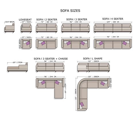 Standard Sofa Dimensions Guide Loveseat 2 Seater 3 Seater 4 Seater