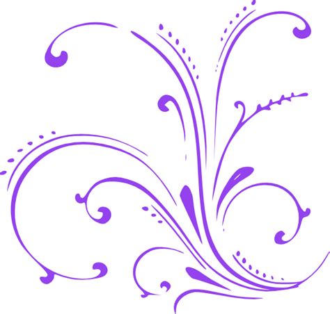 Purple Butterfly Scroll Clip Art At Vector Clip Art Online