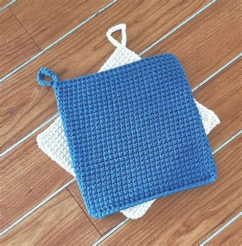 Single Crochet Cross Stitch Potholder Pattern My Crochet Space