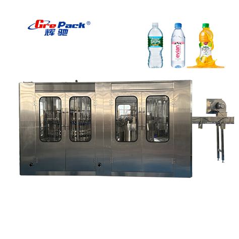 Full Automatic Monoblock In Bottling Mineral Water Bottle Washing