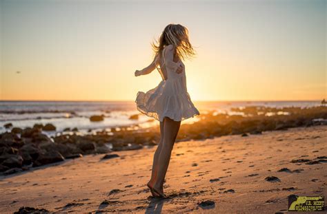 Wallpaper Sunlight Model Blonde Sunset Sea Shore Sand Beach My Xxx