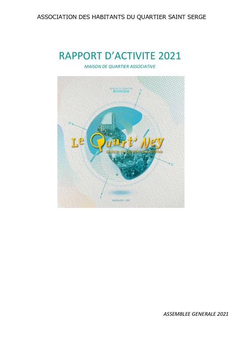 Calaméo Rapport D activité 2021