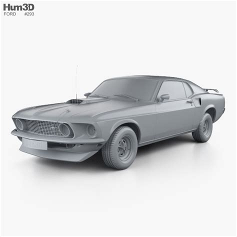 Ford Mustang Mach 1 351 1969 3D Model Vehicles On Hum3D