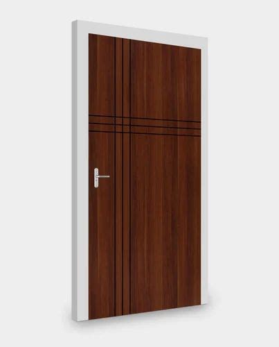 Interior Mm Dark Brown Pine Wood Laminated Door For Home At Rs