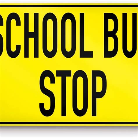 School Bus Stop Sign - 8x12 Aluminum School Bus Zone - Stop Signs Traffic - Buses Only Sign ...