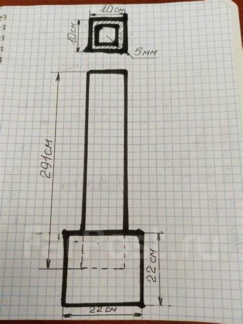 Металлическая опора из крашеной профильной трубы, в наличии. Цена: 5 ...