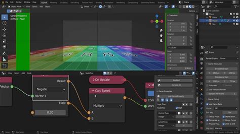 UPBGE Logic Node Tutorial 4 Gamepad Character Movement Input Analogue