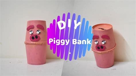 DIY Piggy Bank Using Paper Cups Easy Recycling Craft At Home