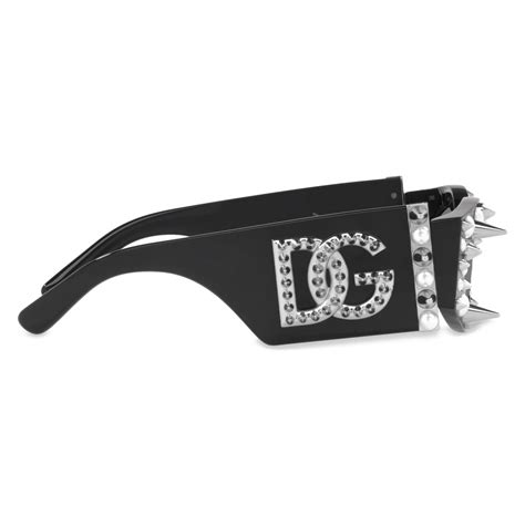 Dolce And Gabbana Logo Sunglasses Black Smoke Dolce And Gabbana Eyewear Avvenice