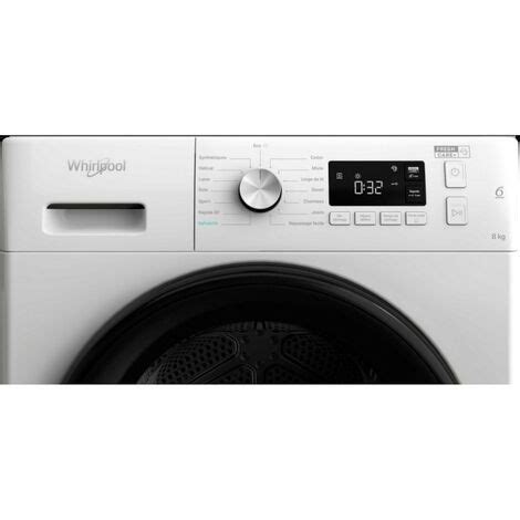 Sèche linge pompe à chaleur avec condenseur 60cm 8kg Whirlpool