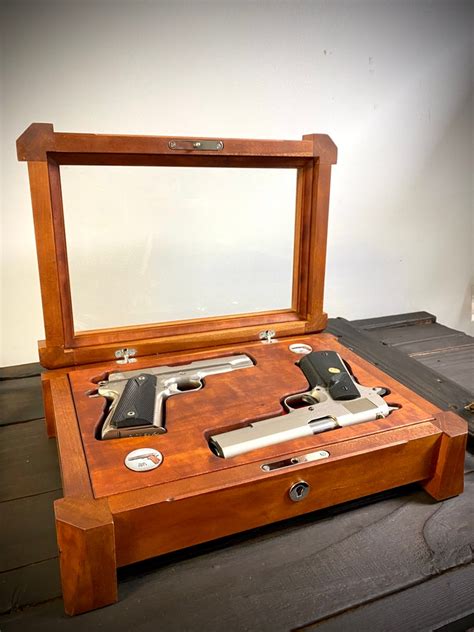 Double Pistol Display Case Etsy