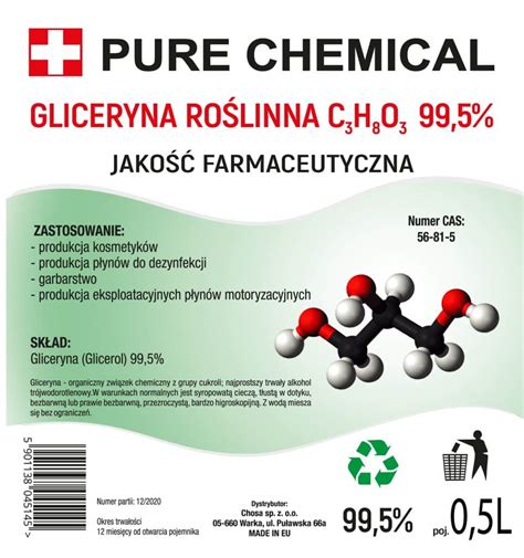 Gliceryna Ro Linna Jako Farmaceutyczna Purechemical Pl