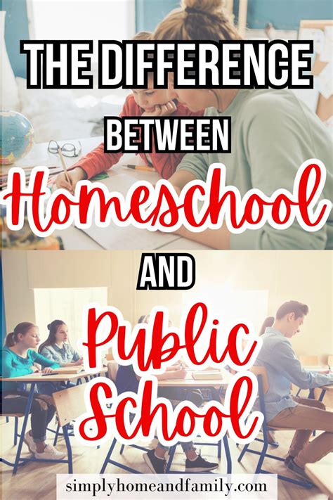 Homeschool Vs Public School What Is The Difference Simply Home And