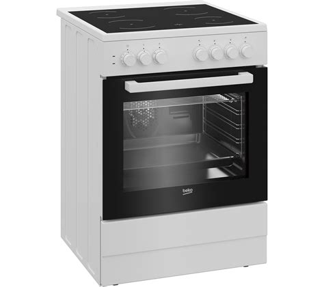 Cuisinière vitrocéramique BEKO CUV6710B 4 foyers 60 cm Blanc