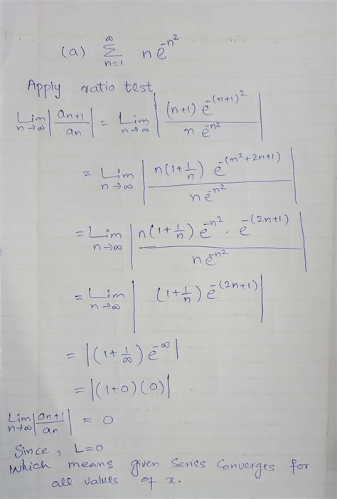 Solved Determine The Convergence Or Divergence Of The Series Course