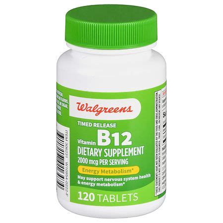 Walgreens Timed Release Vitamin B Mcg Tablets Days Walgreens