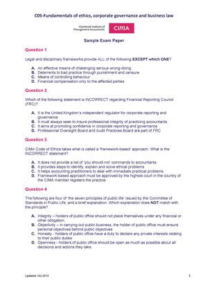 Acca F Final Mocks Answers Acca Paper F Financial Accounting