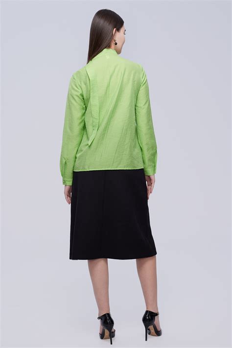 Marina Pussy Bow Shirt Chemistry Studio