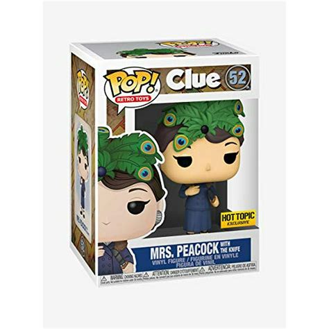 ¡funko Pop Retro Toys Clue 52 Exclusiva De Sra Pavo Real Con El Cuchillo Funko Pop Bodega